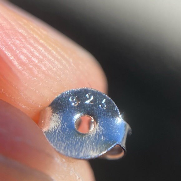 ✨NEW✨ 925 sterling silver Fleur De Lis opal earrings⚜️ - Picture 9 of 11